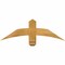 Ekena Millwork Bellingham Rough Sawn Timber Gable Bracket, Western Red Cedar, 36"W x 12"H x 2"D x 4"F, 8/12 Pitch GBW036X12X0204BEL00RWR - alternate 1